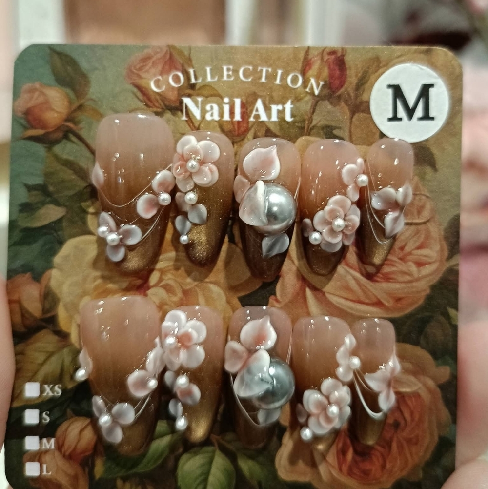 GLAM- Pearly Bronze Floral